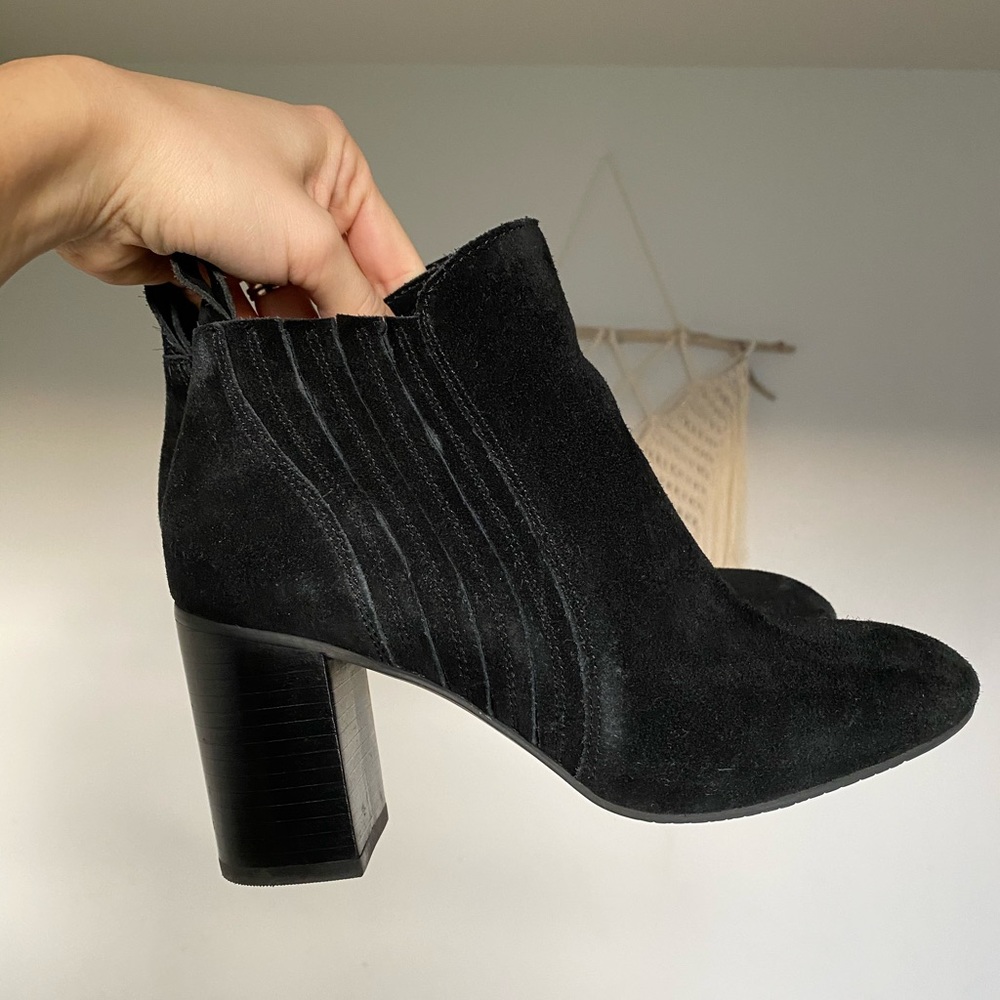14th and union leather suede booties